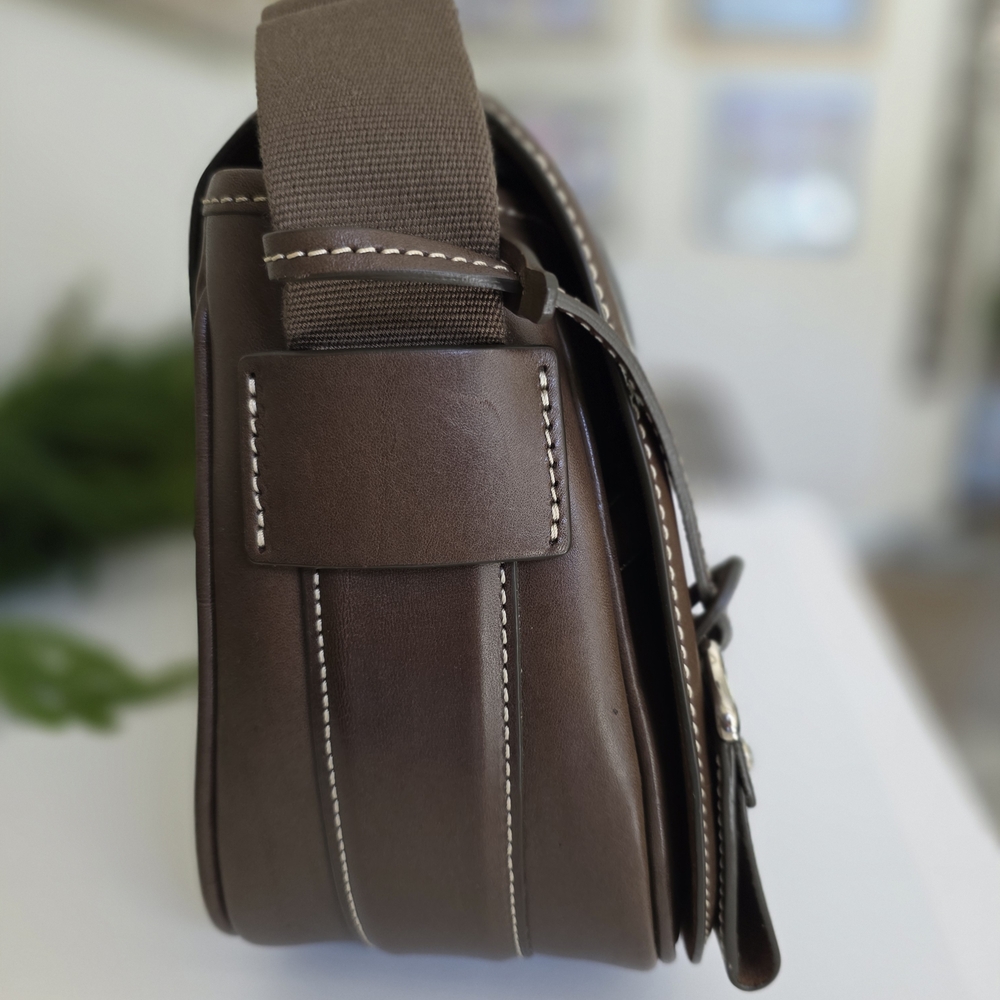 Dooney & Bourke Florentine Toscana Saddle Bag - Espresso- EUC - Picture 4 of 14